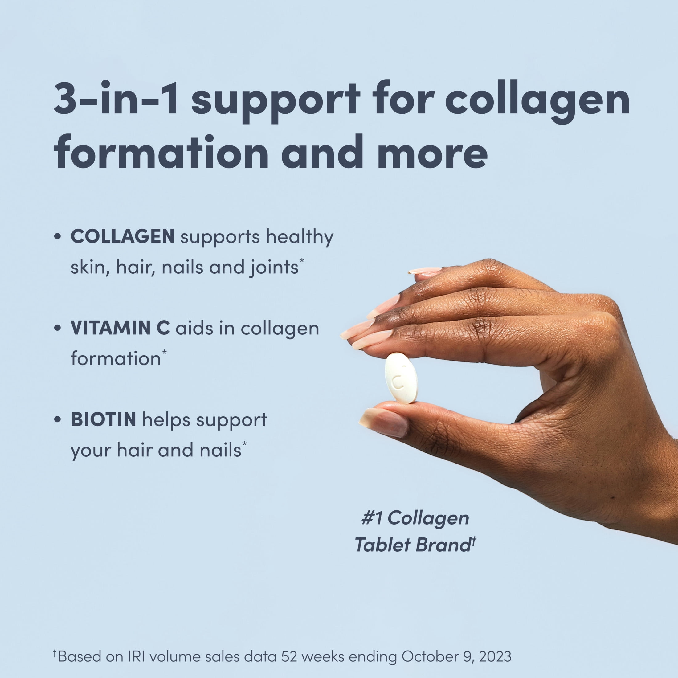 Grass fed Collagen with Vitamin C and Biotin | 180 Tablets | Skin, Hair and Nails Supplement | by NeoCell