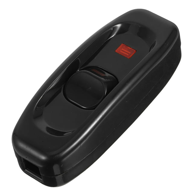 SHISUYAN Inline Switch, In-Line Push Button Switch with LED Indicator for Desk Lamps Appliances featuring On/Off Functionality Easy Operation Accessories