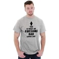 thumbnail image 4 of Cool What an Awesome Dad Looks Like Men's Graphic T Shirt Tees Brisco Brands S, 4 of 5