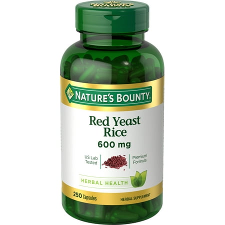 Nature's Bounty Red Yeast Rice 600MG, 120 Capsules