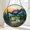 Acrylic 3.5 Inch, variant on Alpine Mountain Wilderness Stained Glass Style Window Suncatcher Hanging Decor, Snow Peak Scenic Landscape Glass Panel Art, Nature Inspired Window Decoration for Cabin Lodge or Rustic Home