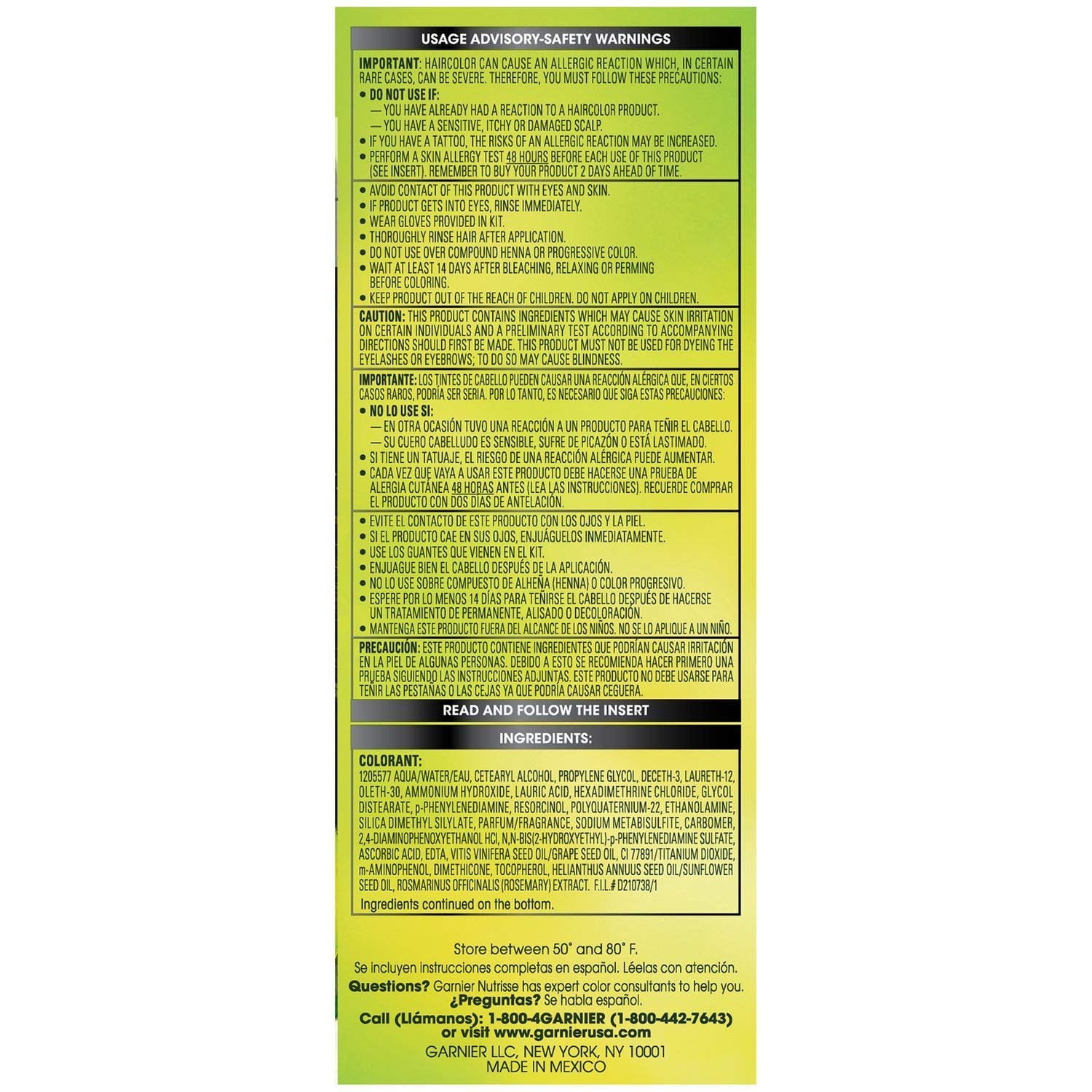 Garnier Nutrisse Nourishing Color Creme - Black 10 - Permanent Hair Color - One 1 Application Per Box - Pack of 2 Boxes