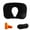 Black, gray, pink, green, navy, variant on VerPetridure Protable U-Shape Travel Cushion Pillow Car Inflatable Neck Pillow Protection