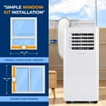 thumbnail image 4 of Portable Air Conditioner - Compact Home A/C Cooling Unit with Built-in Dehumidifier & Fan Modes, Includes Window Mount Kit (8,000 BTU), 4 of 7