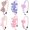 Multicolor-1, variant on 6 count Flower Headband for Girls Sparkly Headband for Little Girl Cute Birthday Band Hair Bands for Little Girls Hair Accessories