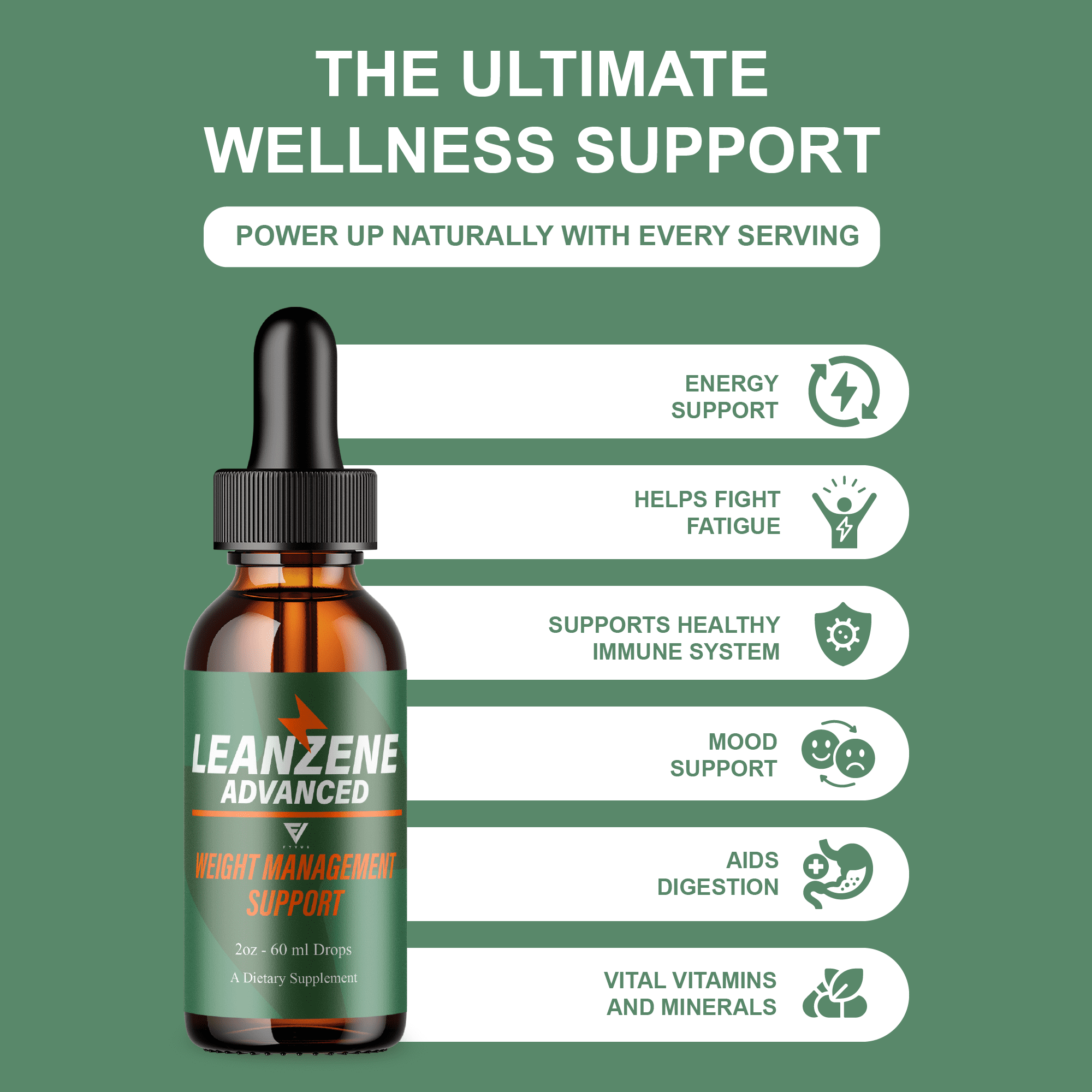 (3 Pack) Leanzene Weight Management Support, Leanzene Advanced Drops (6oz)