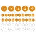 thumbnail image 1 of 25PCS Number Tags 1-25, Number Key Tags Aluminum Numbered Tags Metal Key Tags Keychain with Key Rings for Organizer Field Sales Hangers Clothes Labels ID Tag, Gold, 1 of 6