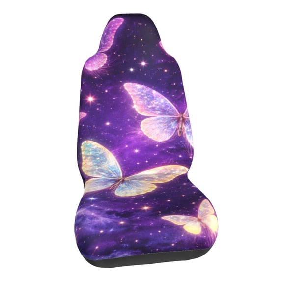 Valentines Galaxy Butterfly Car Seat Covers Stretch Car Seat Protectors Universal Fit