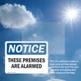 thumbnail image 6 of (2 Pack) These Premises Are Alarmed OSHA Notice Sign 10 Inch X 7 Inch Vinyl Label Decal Sticker Weather Resistant, UV Protected for Workplace, Business, and Construction Site, Made in, 6 of 7