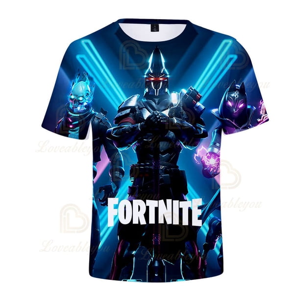 Camiseta Fortnite 3D para hombres y mujeres, ropa harajuku, batalla real, juego de victoria para niños xuanjing unisex