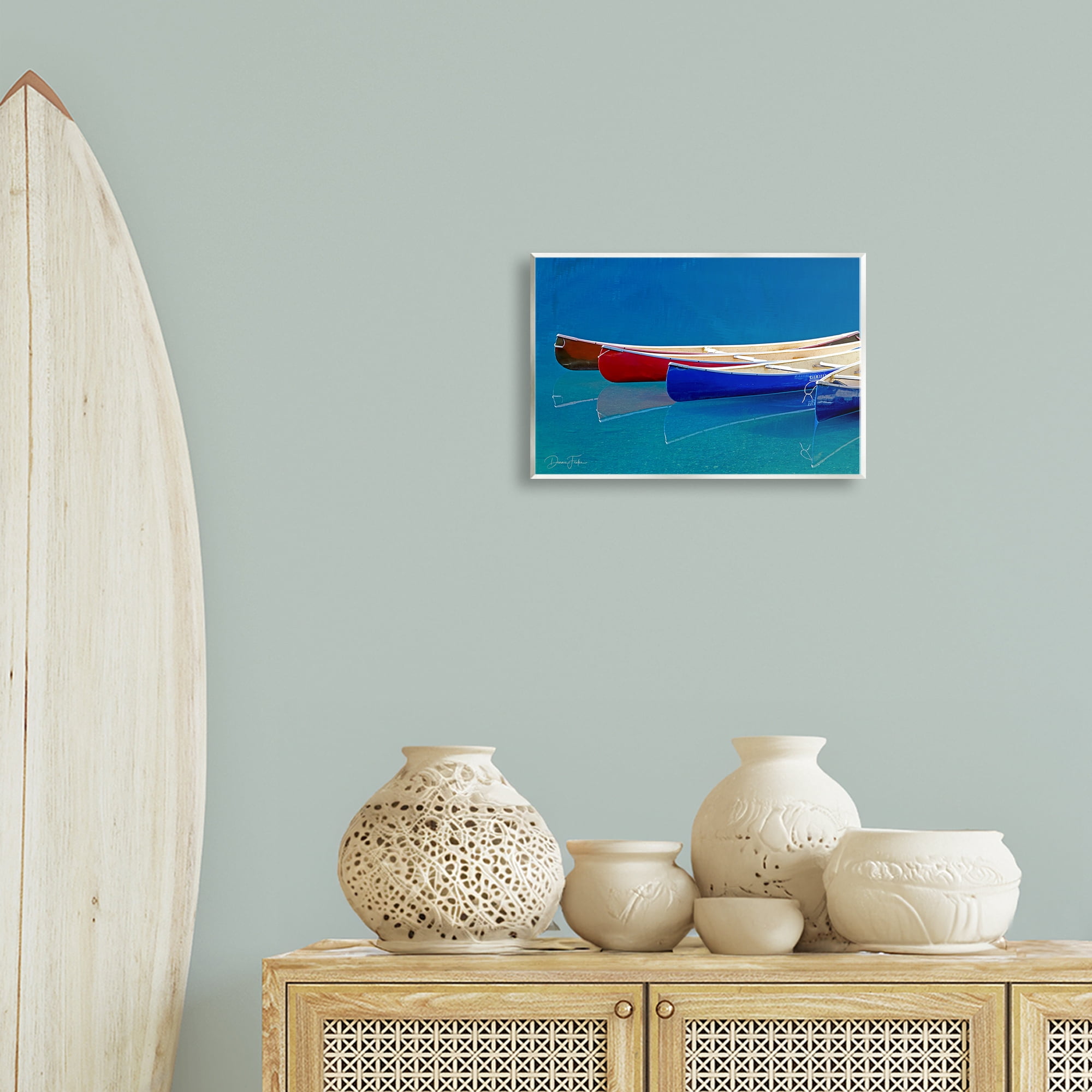 Stupell Industries Various Canoe Boats Transportation Photography Unframed Art Print Wall Art, 15 x 10