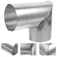 thumbnail image 1 of CATIEBYE Stainless Steel Vent Pipe Chimney Exhaust Silver 1Pack, 1 of 6