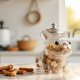 thumbnail image 3 of French Bulldog Candy Jar, Cute Airtight Dog Snack Container for Cookies, Funny Pet Snack Jars for Cookies, Candy, Coffee Pods, Bulldog Kitchen Home Decor for Pet Lovers Gift(1pc), 3 of 7