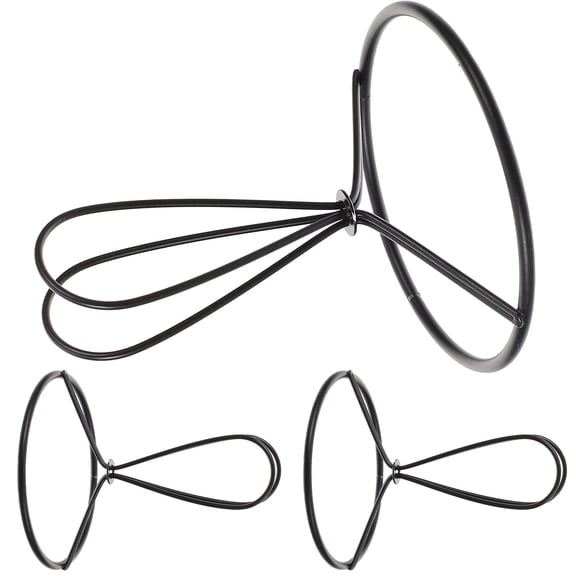 HEALEEP 3pcs Clip on Lampshade Frame Round Lamp Bulb Holder Replacement Bulb Holder