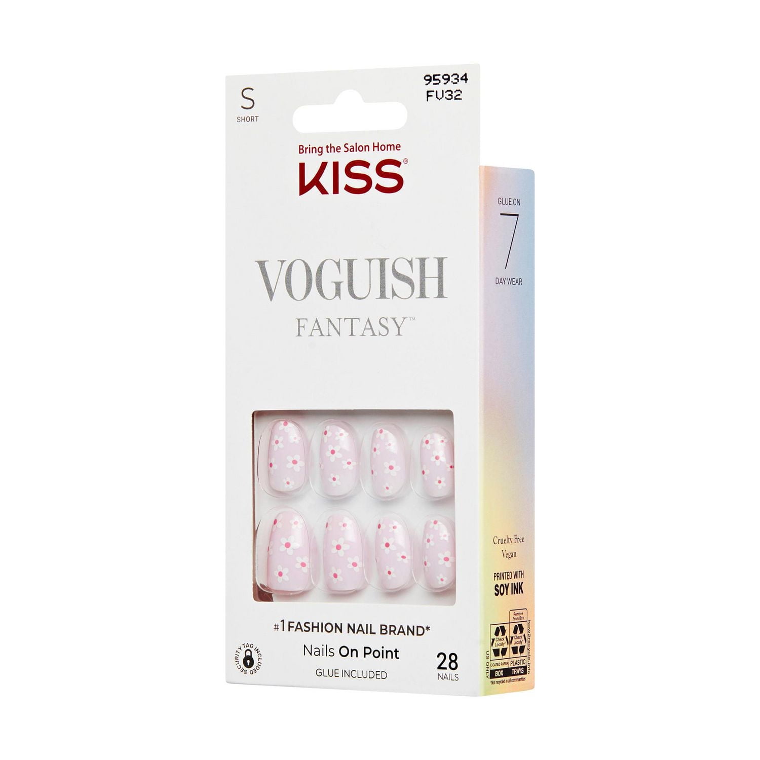 KISS Voguish Fantasy - Fake Nails - Luminary - Oval - Short - 28 count, KISS Voguish Fantasy