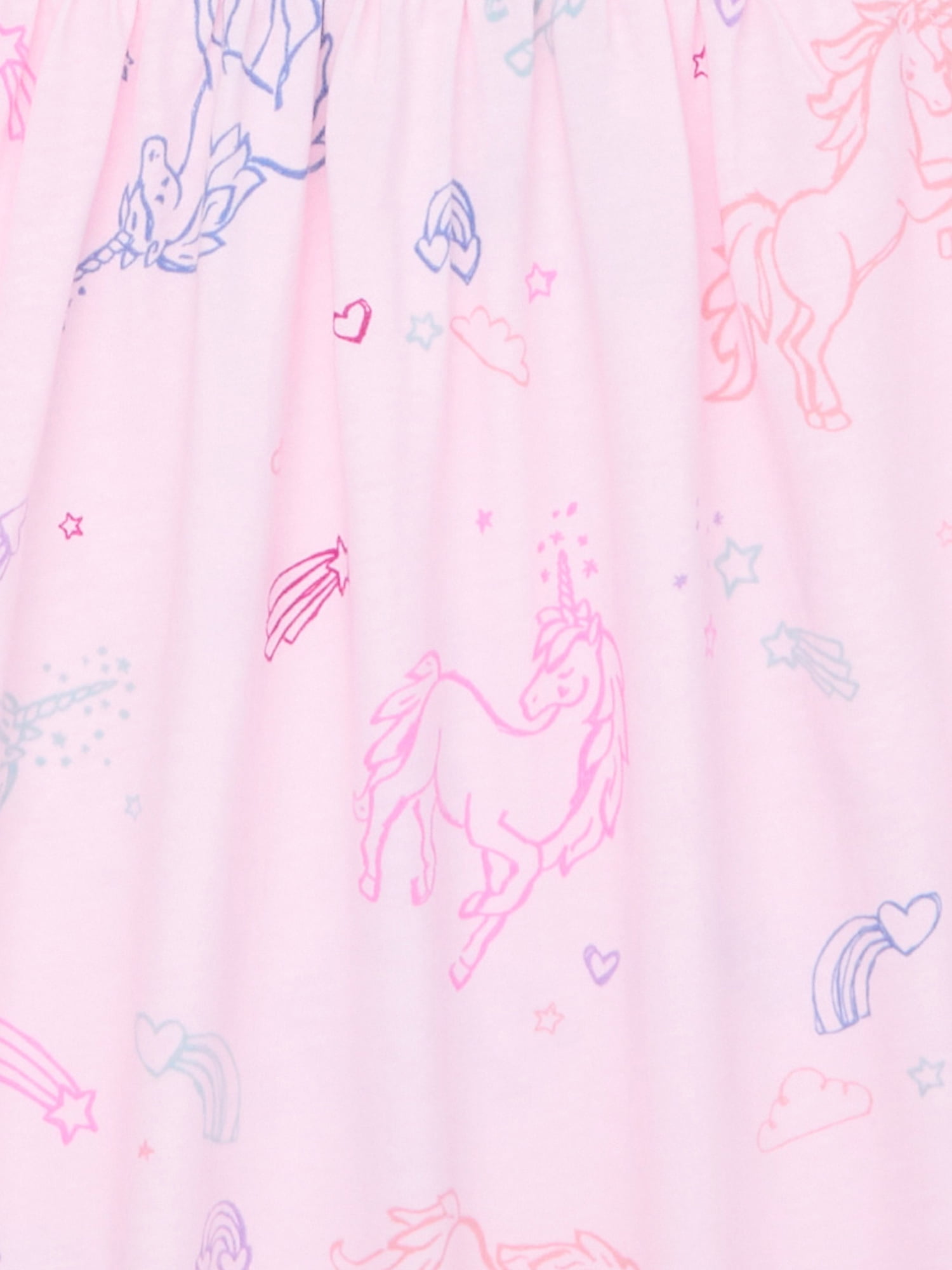 Wonder Nation Girls Play Dress with Short Sleeves, Sizes 4-18 & Plus