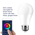 thumbnail image 4 of Smart LED Bulb Intelligent WiFi Bulb Smartphone App Control Light Bulb RGB+W Dimmable Smartphone App/Voice Control - E26, 4 of 9