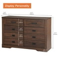 thumbnail image 6 of WAMPAT 8 Drawers Dresser Chests for Bedroom,Rustic Tall Chset of Drawers,Dressers Organizer for Bedroom, Hallway, Rustic Brown, 6 of 8