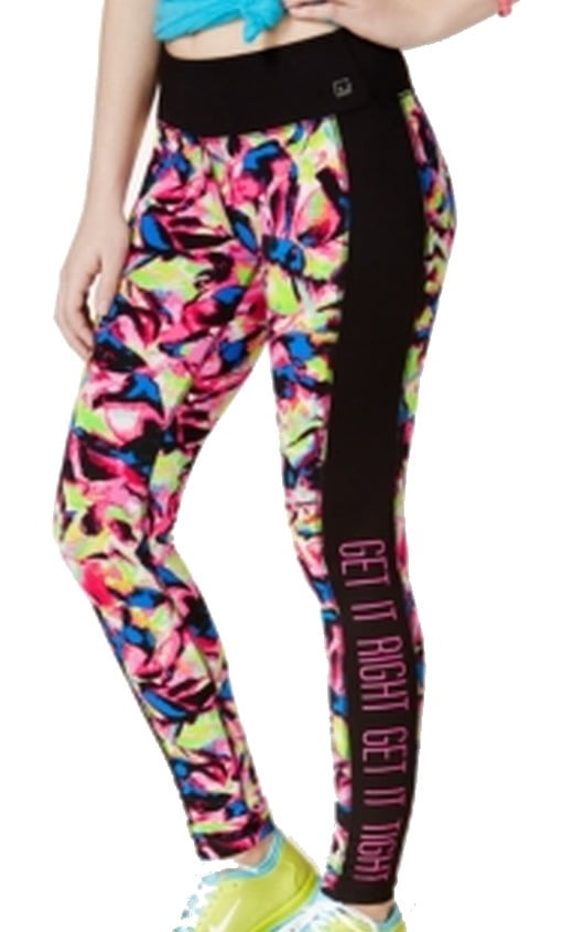 Material Girl Active Juniors Spring Bloom Caged Leggings