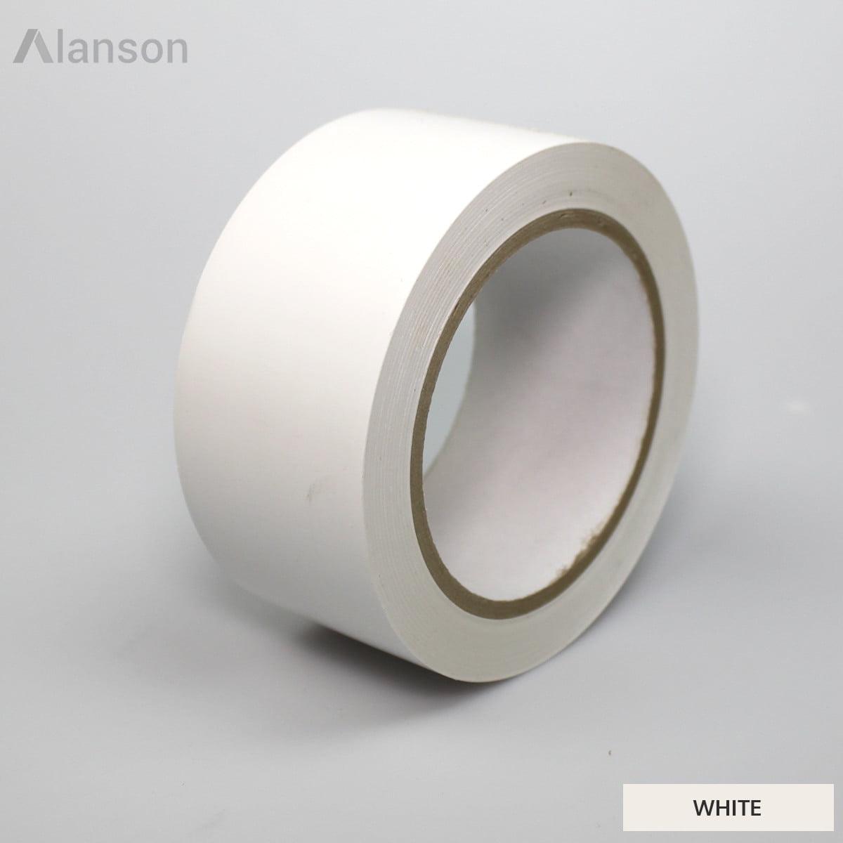 4"(100mm) Industrial Grade Colored Vinyl Tape ,White [12 Rolls