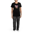 thumbnail image 4 of CafePress - Soccer Girl Women's Dark Pajamas - Women's Short Sleeve Print T-Shirt and Pants Dark Cotton Pajama Set, 4 of 7