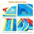 Costway Double Inflatable Water Slide Crab Bounce House Splash Pool