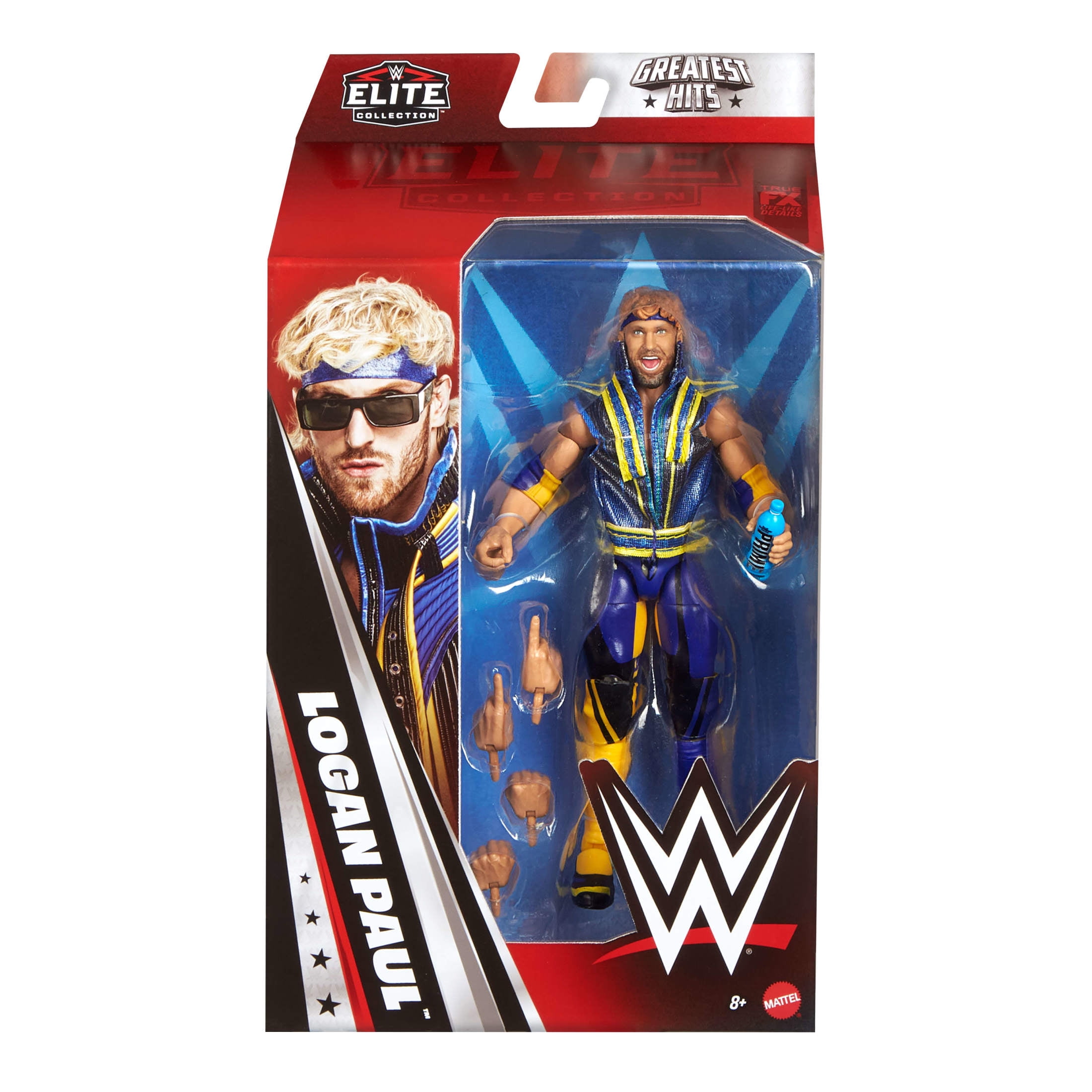 WWE Elite Logan Paul Action Figure, Greatest Hits 2025 Set, 6-inch Collectible with Articulation & Accessories