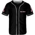 thumbnail image 3 of Lotusprinthandmade Personalized Breast Cancer Warrior Unisex Baseball Jersey XS-5XL Multicolor, 3 of 5