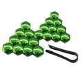 thumbnail image 3 of 20x Car Wheel Lug Nut Covers Auto Hub Screw Protector Anti Rust Wheel Rim Cover Clip Removal Tool Decorative Tyre Screw Cap Bolt Caps Green 21mm, 3 of 8
