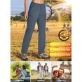 thumbnail image 3 of FEN AI Hiking Pants Women Zip Off Pants Lightweight Quick Dry Cargo Trousers Convertible Shorts, 3 of 3