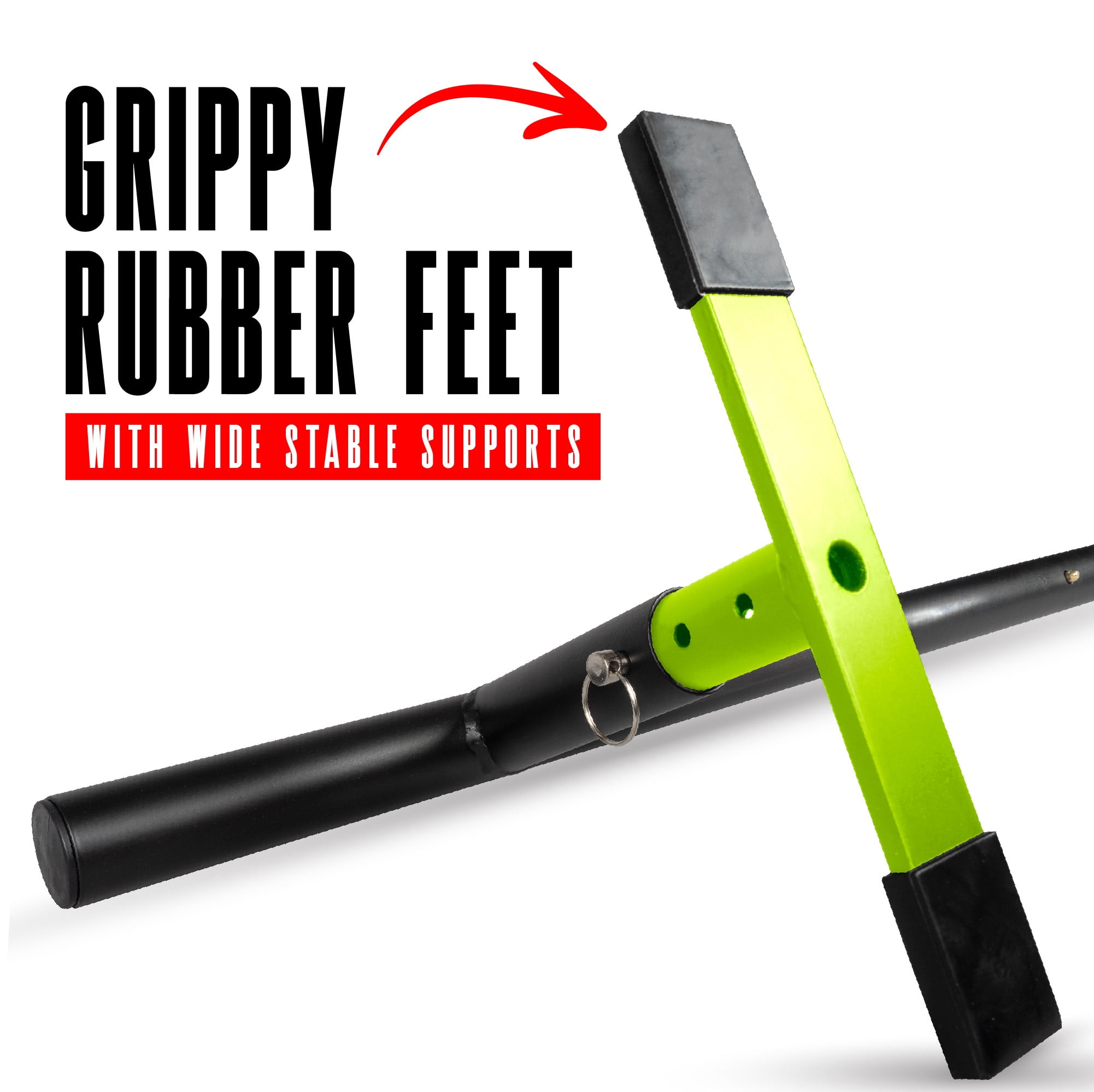 Madd Gear Grind Rail - 99" Long - 3-Step Adjustable Height - Extra Stability Practice Skate Rail