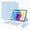 Light blue, variant on XZAMB Keyboard Mouse Pencil Case compatible with iPad Air 13 M2 2024 - Stylish & Durable Storage Solution