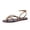 Tortoise, variant on Cushionaire Vita Jelly Sandals for Women, Casual Lightweight Womens Strappy Sandals with Adjustable Buckle Strap and Gold Hardware Accent