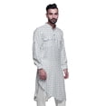 thumbnail image 3 of Atasi Printed Mandarin Collar Casual Kurta Ethnic Shirt Long Asymmertic Kurta, 3 of 6