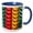 Blue/White, variant on 3drose, India, West Bengal, Kolkata. Abstract Colorful Plaster Designs., 15oz Mug