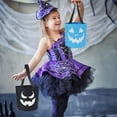 thumbnail image 6 of Jierger Glowing Halloween Basket Pumpkin Bucket Multi Purpose Trick Or Candy Bag Halloween Decoration for Halloween Party Favors & Birthday Candy Bags 9.45 x 10.24 Inch, 6 of 9