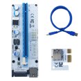 thumbnail image 1 of DeeCozy VER008S 3 in Reliable 1 Molex 4Pin SATA 6PIN PCIE PCI-E PCI Riser Card 1x to 16x USB 3.0 Cable For Mining Bitcoin Miner, 1 of 8
