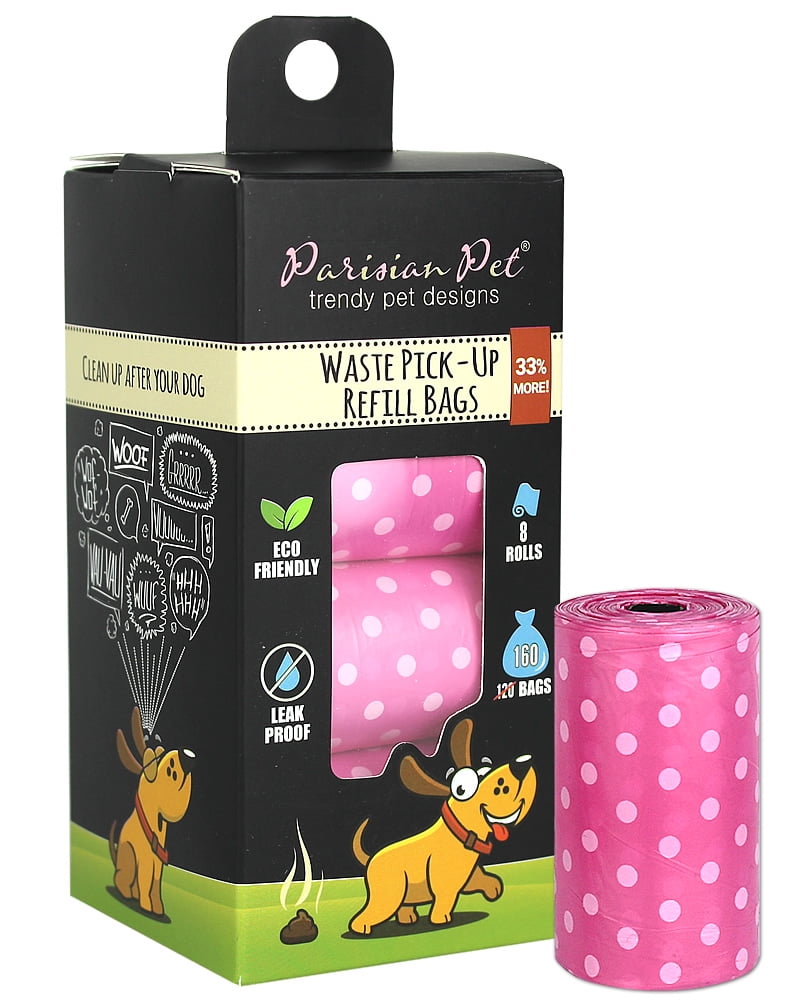 Parisian Pet Poop Bags Dog Waste Bags, Refill Rolls