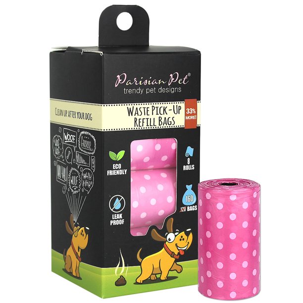 Parisian Pet Poop Bags Dog Waste Bags, Refill Rolls