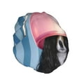 thumbnail image 2 of Kll Dog In Hairdresser Pattern Shower Cap & Bath Cap For Women,Reversible Oversized Waterproof Shower Caps For All Hair Lengths,Elastic Reusable Bathing Hair Cap, 2 of 9