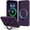 Deep Purple, variant on Dteck for Samsung Galaxy S24 Case with Stand, Slim Liquid Silicone Phone Cases for Samsung Galaxy S24 5G Compatible with MagSafe Magnetic Ring Kickstand Case Full Camera Protection,Navy Blue