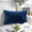 Dark Blue, variant on Phantoscope Christmas holiday Decorative Throw Pillow with insert, Silky Velvet Series, 20" x 20", Dark Red, 1 Pack