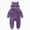 A45--Purple, variant on 0-3 Months Newborn One-Piece Jumpsuit Newborn Infant Baby Boys Girls Snowsuit Winter Coat Warm Fleece Hooded Footed Romper Jumpsuit Outfits Black Infant Gift
