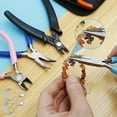 thumbnail image 4 of FUYGRCJ 6PCS Jewelry Pliers Set, Jewelry Making Plier Tools Kit Includes Needle Round Nose Pliers, Wire Cutters, Crimping Pliers, Bent Nose Pliers, End Nippers for Jewelry Making DIY Crafts, 4 of 8
