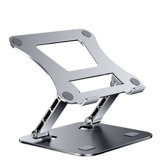 Meponn Adjustable Laptop Stand Aluminum Alloy Foldable Riser Fits All Laptops and Notebooks up to 17 inch, Silver
