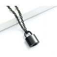 thumbnail image 2 of Padlock Cremation Jewelry Urn Necklaces for Ashes for Women Men Stainless Steel Mini Padlock Urn Pendant Ash Holder Keepsake Memorial Gifts, 2 of 7