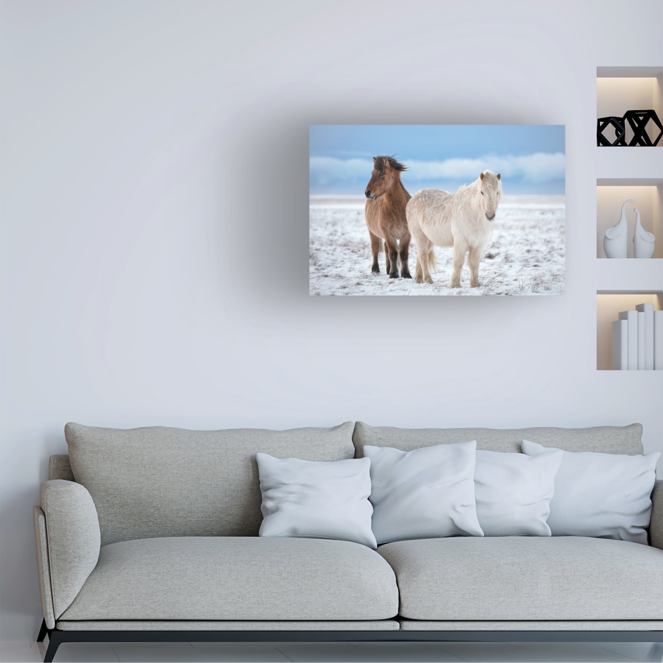 Canvas Wall Art - Fegari  'B R O T H E R S' Wall Art for Living Room, Bedroom, or Office Décor by Trademark Fine Art - 19 x 12 Inches