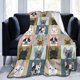 thumbnail image 1 of 150 x 200 cm 3D French Bulldog Cute Fleece Blanket Ultra Soft Flannel Velvet Plush Blanket, 1 of 5