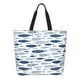 thumbnail image 1 of Balery Blue Fish Bolsa Tote Estilo Estético con Cremalleras, Bolsa de Hombro, Bolsa de Compras Grande y Plegable, 1 of 8