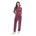thumbnail image 6 of Sweatsuits for Women Set Jogger Set Hoodie Two Piece Lounge Suit Long Sleeve Athletic Outfits with Pockets, 6 of 7